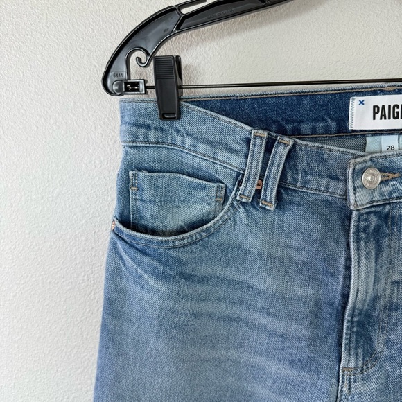 PAIGE Serena Boyfriend Straight Leg Jean Leela Distressed Denim Women’s Size 28 - Picture 7 of 13
